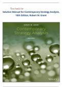 Test Bank For Contemporary Strategy Analysis 10th Edition by Robert M Grant with question and correct answers