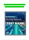Test Bank for Burns and Groves The Practice of Nursing Research 9th Edition by Gray.