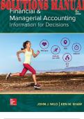 SOLUTIONS MANUAL for Financial and Managerial Accounting 8th Edition by John Wild and Ken Shaw (Complete 18 Chapters)