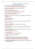 Hesi Psychiatric Mental Health Version 1  Questions and Answers
