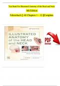 Test Bank For Illustrated Anatomy of the Head and Neck 6th Edition by Margaret J. Fehrenbach, Susan W. Herring, Complete Chapters 1 - 12, Newest Version (100% Verified by Experts)