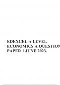 Edexcel a level economics a question paper 1 june 2023