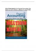 SOLUTIONS MANUAL for Financial Accounting 17th Edition by Carl S. Warren, Jefferson P. Jones & Willi
