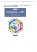 Test bank for Advertising & IMC Principles and Practice 10e by Moriarty