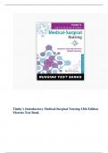Timby's Introductory Medical-Surgical Nursing 13th Edition Moreno Test Bank