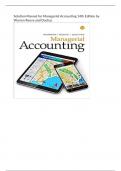 Solution Manual for Managerial Accounting 14th Edition by Warren Reeve and Duchac.