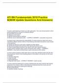 ATI RN Fundamentals 2019 Practice B(NEW Update Questions And Answers) A nurse is administering IV fluid to an older adult client. The nurse should perform which priority assessment to monitor for adverse effects? A) Auscultate lung sounds. B) Measure urin