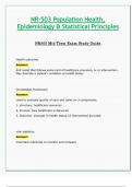 NR503 / NR 503 Mid Term Exam Study Guide (Latest 2024 / 2025): Population Health, Epidemiology & Statistical Principles - Chamberlain