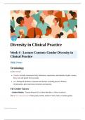 Diversity in Clinical Practice - W1-W4:Summary Notes