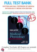 Guyton and Hall Textbook of Medical Physiology 13th 14th Edition Hall Test Bank