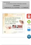 TEST BANK For Illustrated Anatomy of the Head and Neck 6th Edition by Margaret J. Fehrenbach, Susan W. Herring, All Chapters 1 - 12, Complete Newest Version