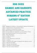 NSG 3039 HAMRIC AND HANSON'S ADVANCED PRACTICE NURSING 6TH EDITION LATEST UPDATE |ALL  CHAPTERS 01-16|