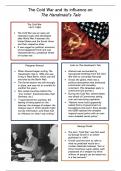 Cold War notes - linked to 1984 and The Handmaid's Tale - for OCR English Literature A-Level (H472)