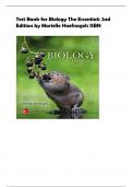 Test Bank for Biology The Essentials 2nd  Edition by Marielle Hoefnagels ISB