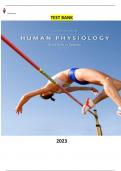 Test Bank for Human Physiology From Cells to Systems 9th Edition by Lauralee Sherwood - Complete, Elaborated and Latest Test Bank. ALL Chapters (1-20) Included and Updated for 2023
