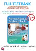 Pharmacotherapeutics for Advanced Practice- A Practical Approach 4th 5th Edition Arcangelo Test Bank