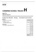 AQA GCSE COMBINED SCIENCE: TRILOGY H Higher Tier Chemistry Paper 2H 8464-C-2H-QP-CombinedScienceTrilogy-G-13Jun23