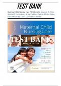 TEST BANK for   Maternal Child Nursing Care 7th Edition by Shannon  E. Perry, Marilyn J. Hockenberry, Kitty Cashion, Kathryn Rhodes Alden, Ellen Olshansky, Deitra Leonard Lowdermilk |Complete 2023 Chapter 1 - 50 Complete Questions and Answers