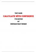 Calculate with Confidence 7th Edition Test Bank By Deborah Gray Morris | All Chapters, Latest-2023/2024|