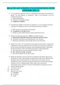 HEALTH ASS NURSING EXAM QUESTIONS WITH ANSWERS 2023 A+