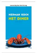 Boekverslag Het Diner door Herman Koch
