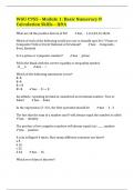 WGU C955 - Module 1: Basic Numeracy & Calculation Skills – Q&A