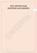 TNCC WRITTEN EXAM  QUESTIONS AND ANSWER EDITION EXAM LATEST 2023-2024 COMPLETE QUESTIONS AND CORRECT ANSWERS /ALREADY GRADED A+