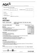 AQA GCSE HISTORY Paper 1 Section B/B: Conflict and tension: the inter-war years, 1918–1939 QP 2023