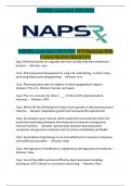 NAPSRx exam latest 2023-2024 /272 Questions With Correct Answers Rated (A+)
