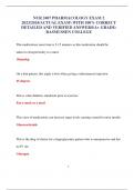 NUR 2407 PHARMACOLOGY EXAM 2 2023/2024/ACTUAL EXAM WITH 100% CORRECT DETAILED AND VERIFIED ANSWERS/A+ GRADE: RASMUSSEN COLLEGE