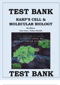 Test Bank For Karp’s Cell and Molecular Biology, 9th Edition By Gerald Karp, Janet Iwasa, Wallace Marshall