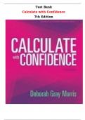 Test Bank for Calculate with Confidence 7th Edition by Deborah Gray Morris |All Chapters,  Year-2023/2024|