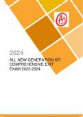 ALL NEW GENERATION ATI COMPREHENSIVE EXIT EXAM 2023-2024