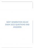 Next generation NCLEX exam 2024 questions and answers Multiple-choice question