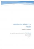 Argentina húmeda y árida