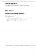 Solution Manual for Financial Accounting for Managers, 1st Edition Paul D. Kimmel