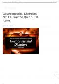 Gastrointestinal Disorders NCLEX Practice Quiz 5 (30 Items)