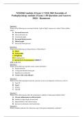 NUR 2063 Essentials of Pathophysiology 2024 Review Guides