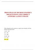PRINCIPLES OF MICROECONOMICS  /300 QUESTIONS AND CORRECT  ANSWERS /LATEST UPDATE
