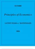 ECO1000 PRINCIPLES OF ECONOMICS LATEST EXAM WITH RATIONALES 2024