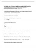 WGU C955 - Module 1 Basic Numeracy & Calculation Skills Exam Questions With Correct Answers 
