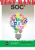 TEST BANK for SOC 6th Edition by Benokraitis Nijole. ISBN 9781337671880, ISBN 9781337910729