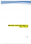 HESI RN EXIT RETAKE V4 Complete 160/160