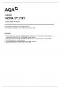 GCSE AQA 2023 Media Studies Close Study Products Sheet
