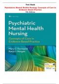 Psychiatric Mental Health Nursing: Concepts of Care in Evidence-Based Practice 9th Edition Test Bank By Mary C. Townsend, Karyn I. Morgan | Chapter 1 – 38, Latest-2024|