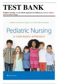 Test Bank for Pediatric Nursing: A Case-Based Approach, 1st Edition (Tagher, 2020), Chapter 1-34 | All Chapters