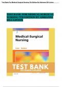 Test Bank For Medical Surgical Nursing 7th Edition By Adrianne Dill Linton: Questions & Answers: Guaranteed A+ Guide
