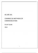 AS.180.101 CHANNELS & METHODS OF COMMUNICATION STUDY GUIDE 2024.