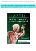 Test Bank - Physical Examination and Health Assessment, 9th Edition (Jarvis, 2024), Chapter 1-32 + NCLEX Case Studies with answers | All Chapters Complete Verified Study Guide 2024