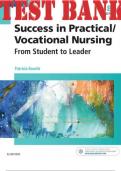 TEST BANK for Success in Practical Vocational Nursing From Student to Leader 8th Edition by Knecht Patricia. ISBN 9780323356312.